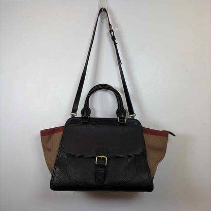Pre-Owned Burberry Black Multi Leather Designer Handbag