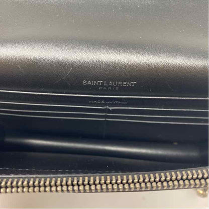 Pre-Owned Saint Laurent Black Leather Designer Handbag