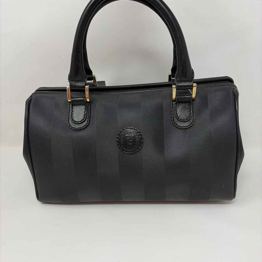 Pre-Owned Fendi Black Coated Canvas Designer Handbag