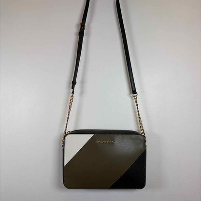 Pre-Owned MICHAEL by Michael Kors Olive Leather Handbag