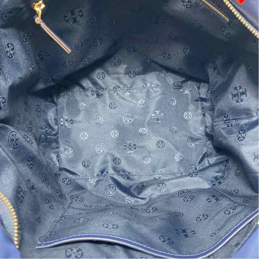 Pre-Owned Tory Burch Blue Multi Nylon Handbag