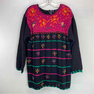 Pre-Owned Size L Carole Little Black Multi Sweater