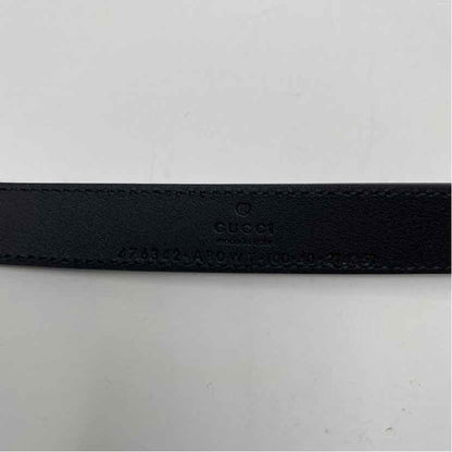 Pre-Owned Gucci Black Leather Designer Belt