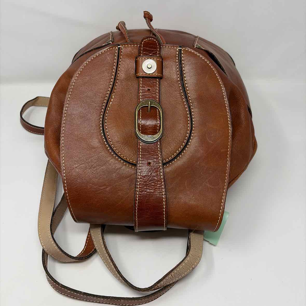 Pre-Owned Patricia Nash Cognac Leather Handbag