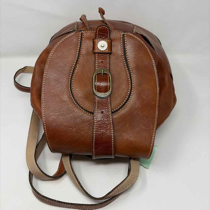 Pre-Owned Patricia Nash Cognac Leather Handbag