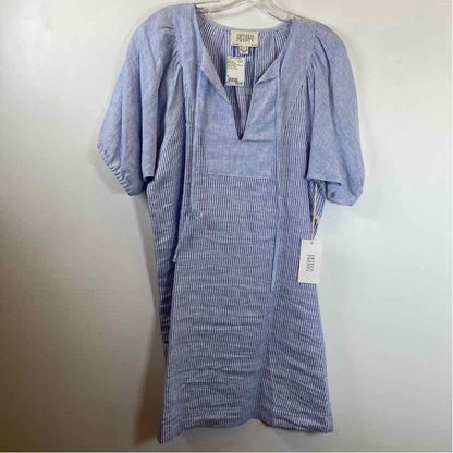 Pre-Owned Size S Fifteen-Twenty blue stripe Casual Dress