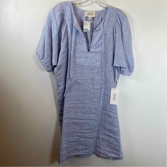 Pre-Owned Size S Fifteen-Twenty blue stripe Casual Dress