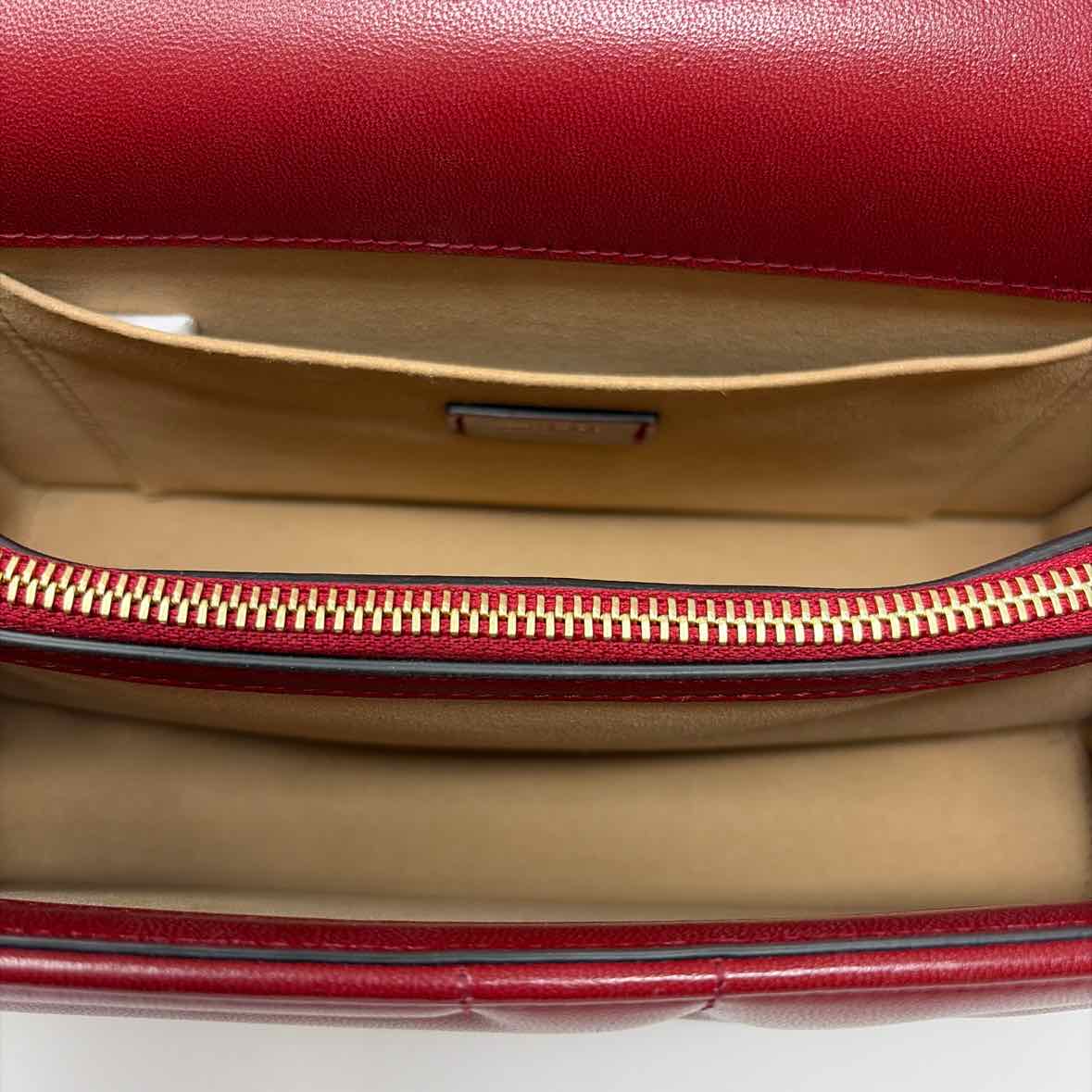 Pre-Owned Jimmy Choo Red Leather Designer Handbag