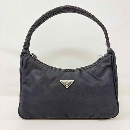 Pre-Owned Prada Black Nylon Designer Handbag