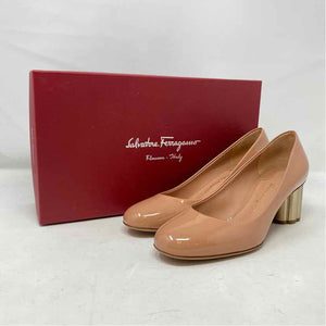 Pre-Owned Salvatore Ferragamo nude Patent Shoe Size 6 Designer Shoes