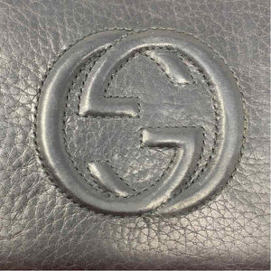 Pre-Owned Gucci Black Leather Designer Wallet