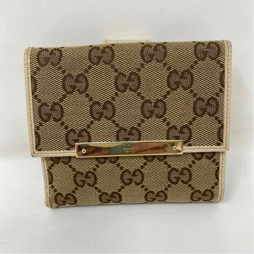 Pre-Owned Gucci Monogram Canvas Designer Wallet