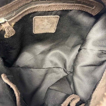 Pre-Owned Crown Vintage Brown Leather Handbag