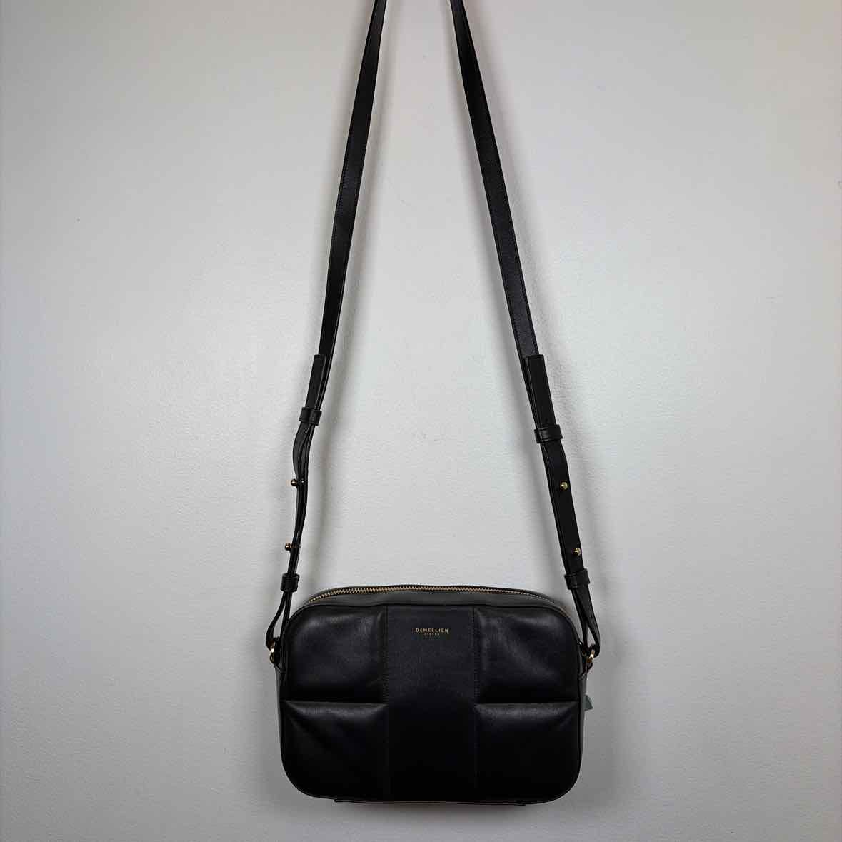 Pre-Owned Demellier Black Leather Handbag