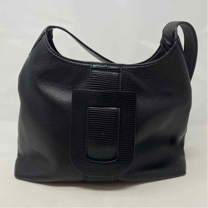 Pre-Owned INZI Black Leather Handbag