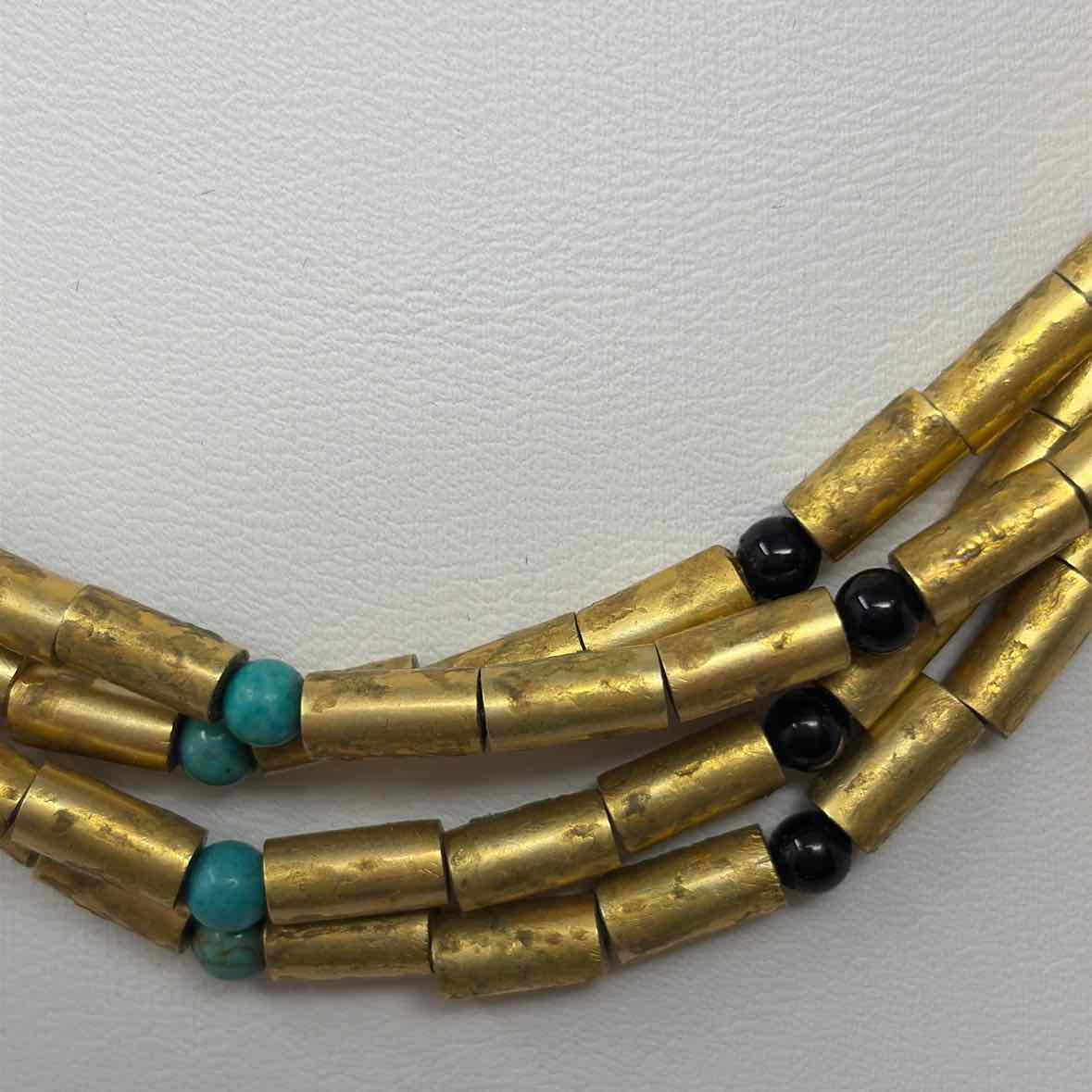 Pre-Owned Boutique Gold Multi Beaded Necklace