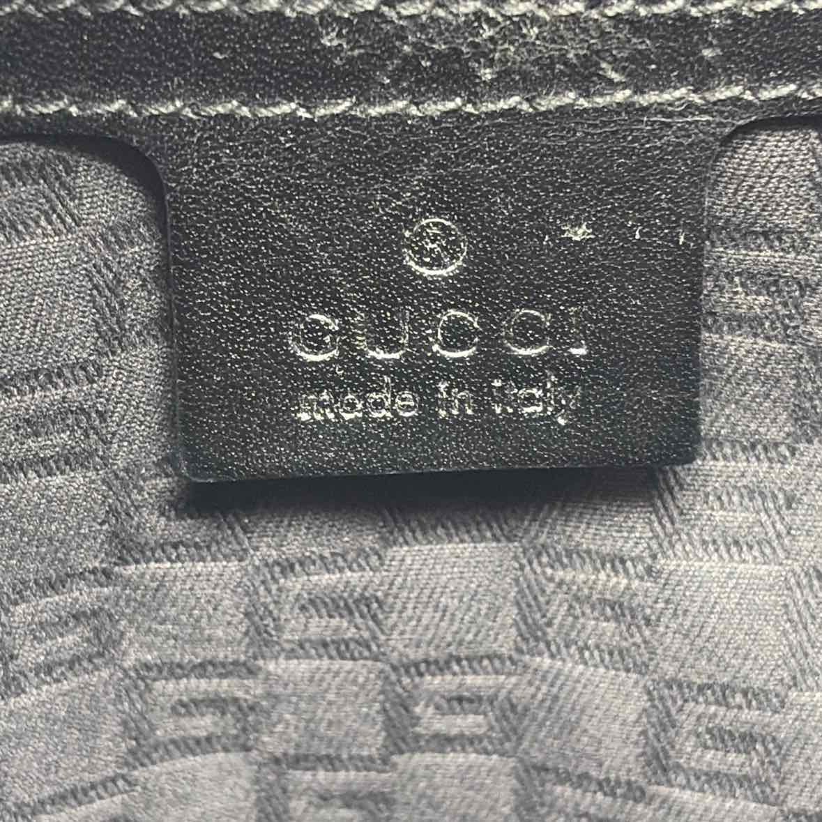 Pre-Owned Gucci Black Fabric Designer Handbag