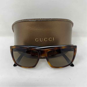 Pre-Owned Gucci Tortoise Plastic Designer Sunglasses