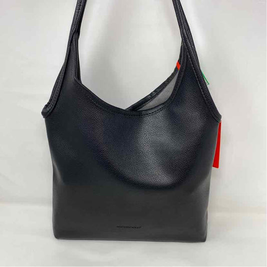 Pre-Owned Montana West Black Leather Handbag