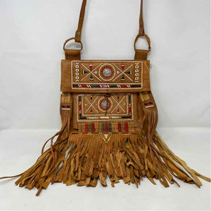 Pre-Owned Boutique Cognac Leather Handbag