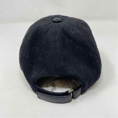 Pre-Owned Gucci Black Canvas Designer Hats