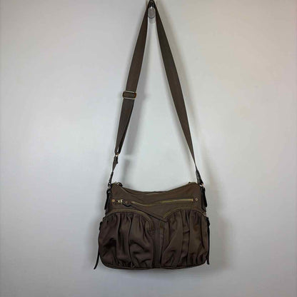Pre-Owned MZ Wallace Taupe Nylon Handbag