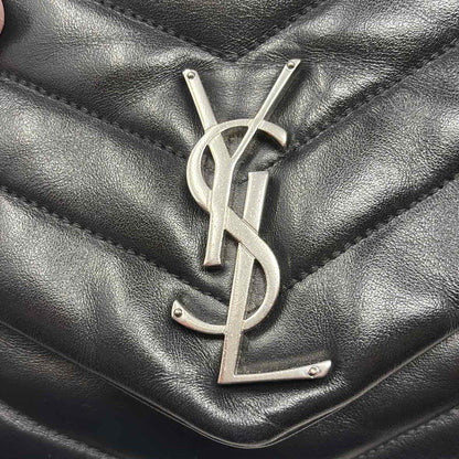 Pre-Owned Saint Laurent Black Leather Designer Handbag