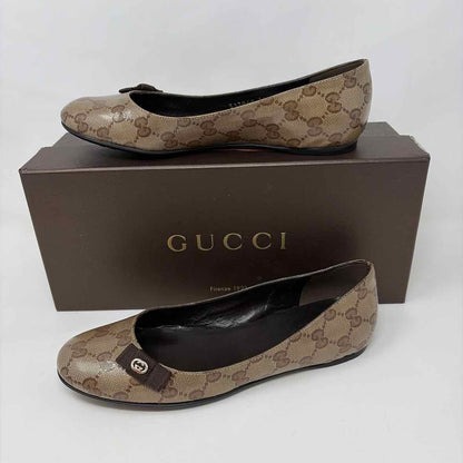 Pre-Owned Gucci Monogram Canvas Shoe Size 5 Designer Shoes