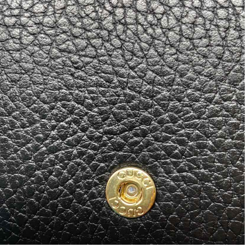 Pre-Owned Gucci Black Leather Designer Handbag