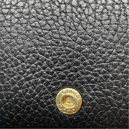 Pre-Owned Gucci Black Leather Designer Handbag