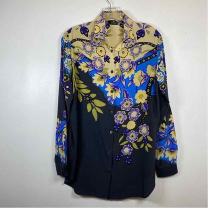 Pre-Owned Size 6/M Etro Blue Multi Top
