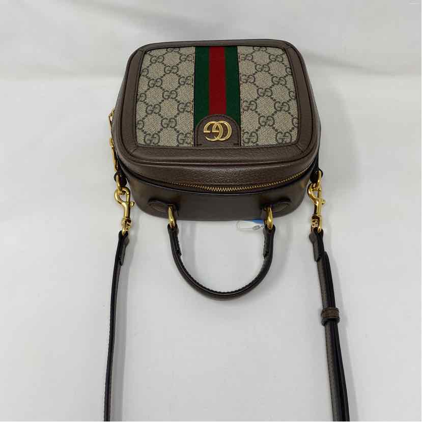 Pre-Owned Gucci Monogram Canvas Designer Handbag