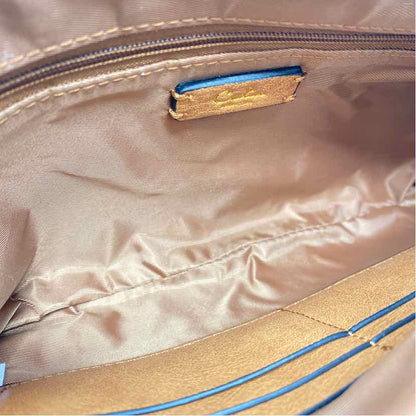 Pre-Owned Calin Collection Cognac faux leather Wristlet