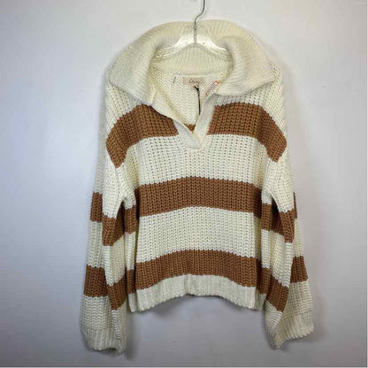 Pre-Owned Size L Elan Stripe Multi Sweater