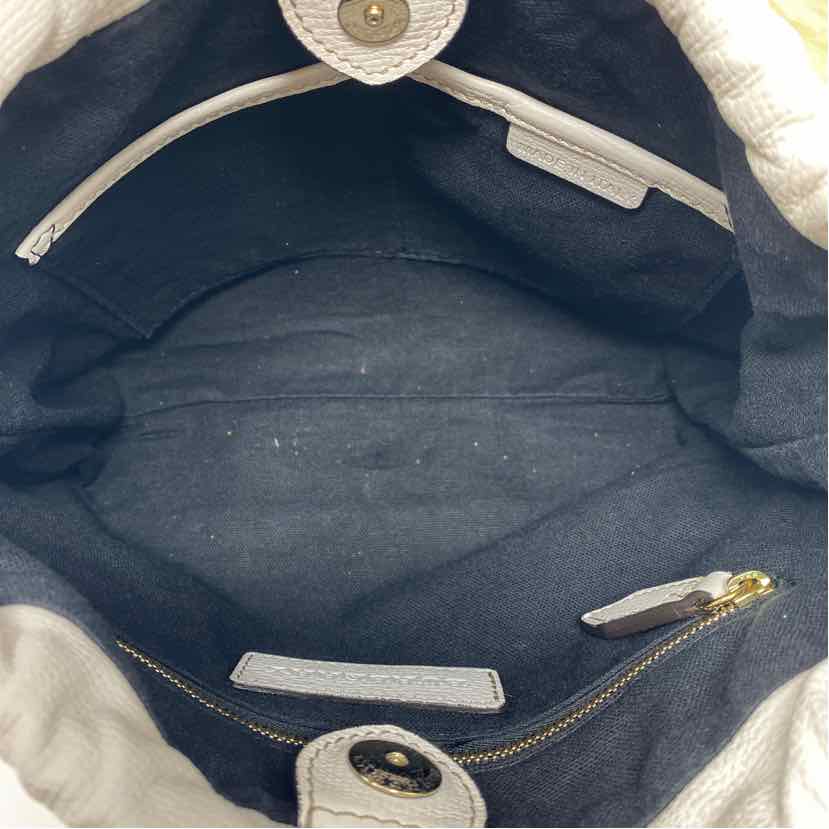 Pre-Owned Burberry White Leather Designer Handbag