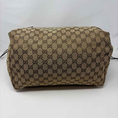 Pre-Owned Gucci Brown Fabric Designer Handbag