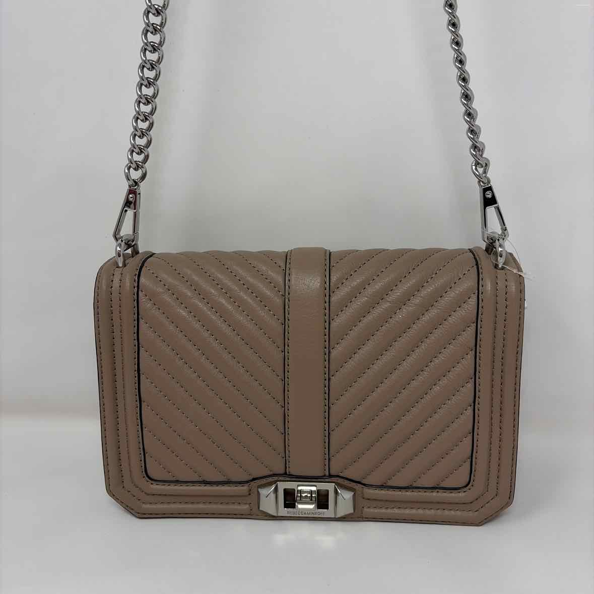 Pre-Owned Rebecca Minkoff Taupe Leather Handbag