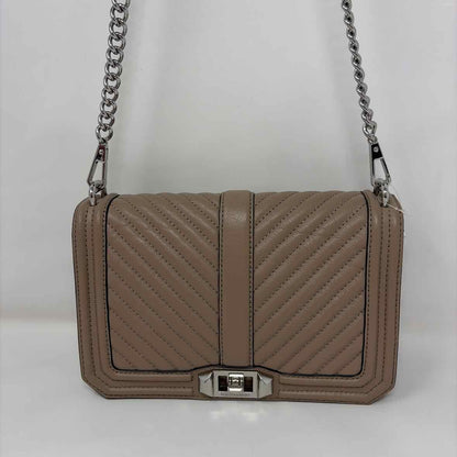 Pre-Owned Rebecca Minkoff Taupe Leather Handbag
