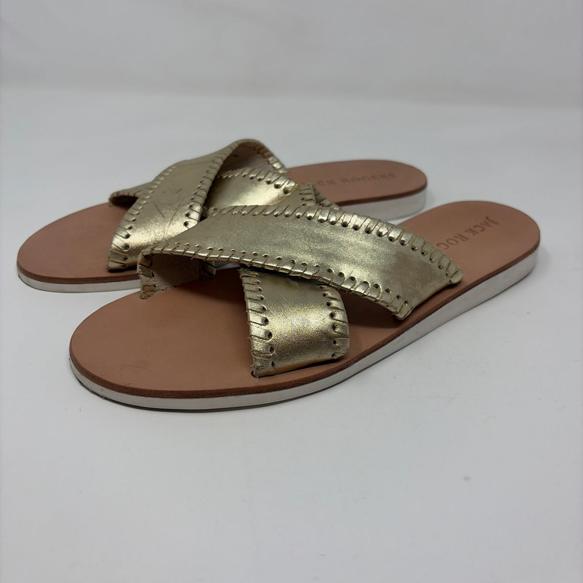 Pre-Owned Shoe Size 9 Jack Rogers Gold Sandals
