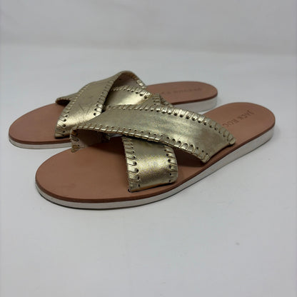 Pre-Owned Shoe Size 9 Jack Rogers Gold Sandals