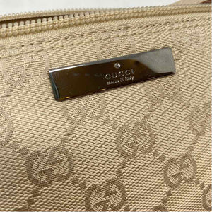 Pre-Owned Gucci Beige Canvas Designer Handbag