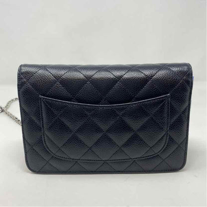 Pre-Owned Chanel Black Leather Designer Handbag