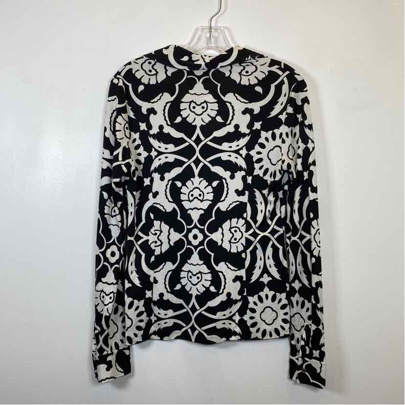 DAMAGE Pre-Owned Size S Tory Burch Black/White Top