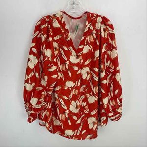 Pre-Owned Size M Boutique Red Floral Top