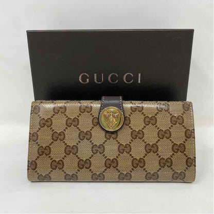 Pre-Owned Gucci Monogram Canvas Designer Wallet