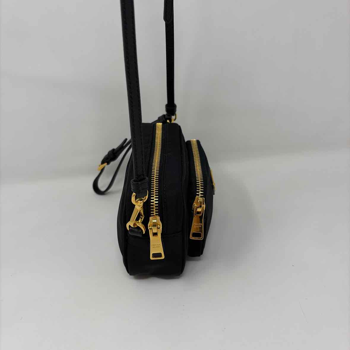 Pre-Owned Prada Black Nylon Designer Handbag