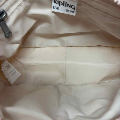 Pre-Owned Kipling Light Pink Nylon Handbag