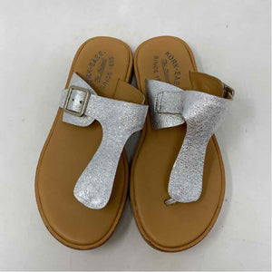 Pre-Owned Shoe Size 6 Kork Ease Silver Multi Casual