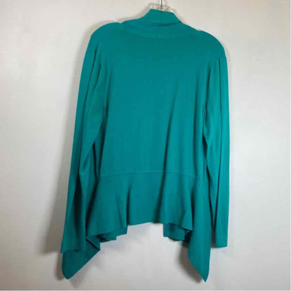 Pre-Owned Size L Lafayette 148 Turquoise Cardigan