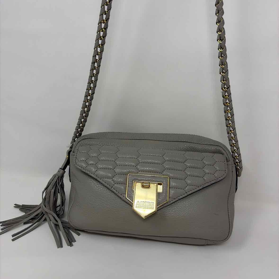 Pre-Owned Aimee Kestenberg Grey Leather Handbag
